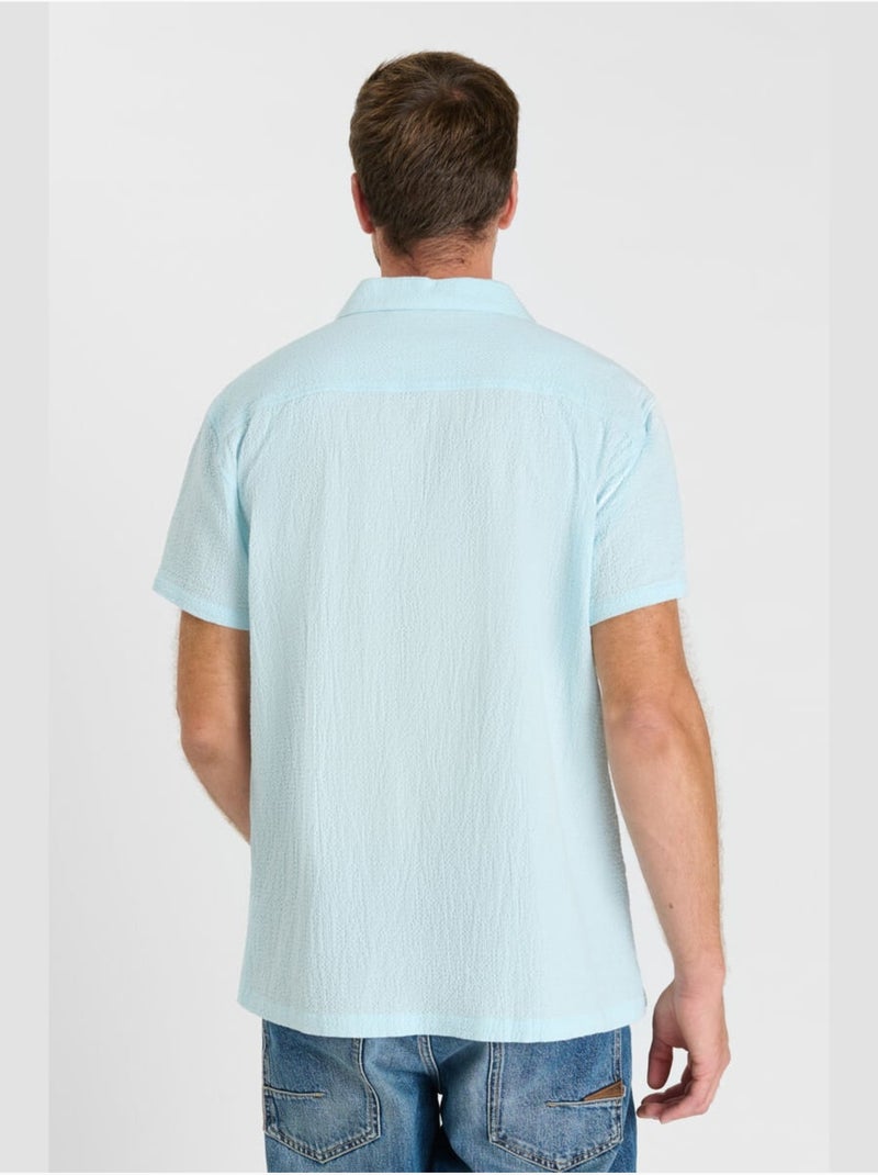 Chemise RALON 'Le Temps Des Cerises' Bleu - Kiabi