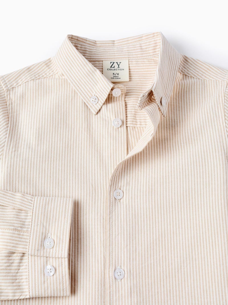Chemise rayé, avec boutons FRENCH CONNECTION Beige - Kiabi