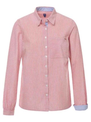Chemise rayé rouge Femme