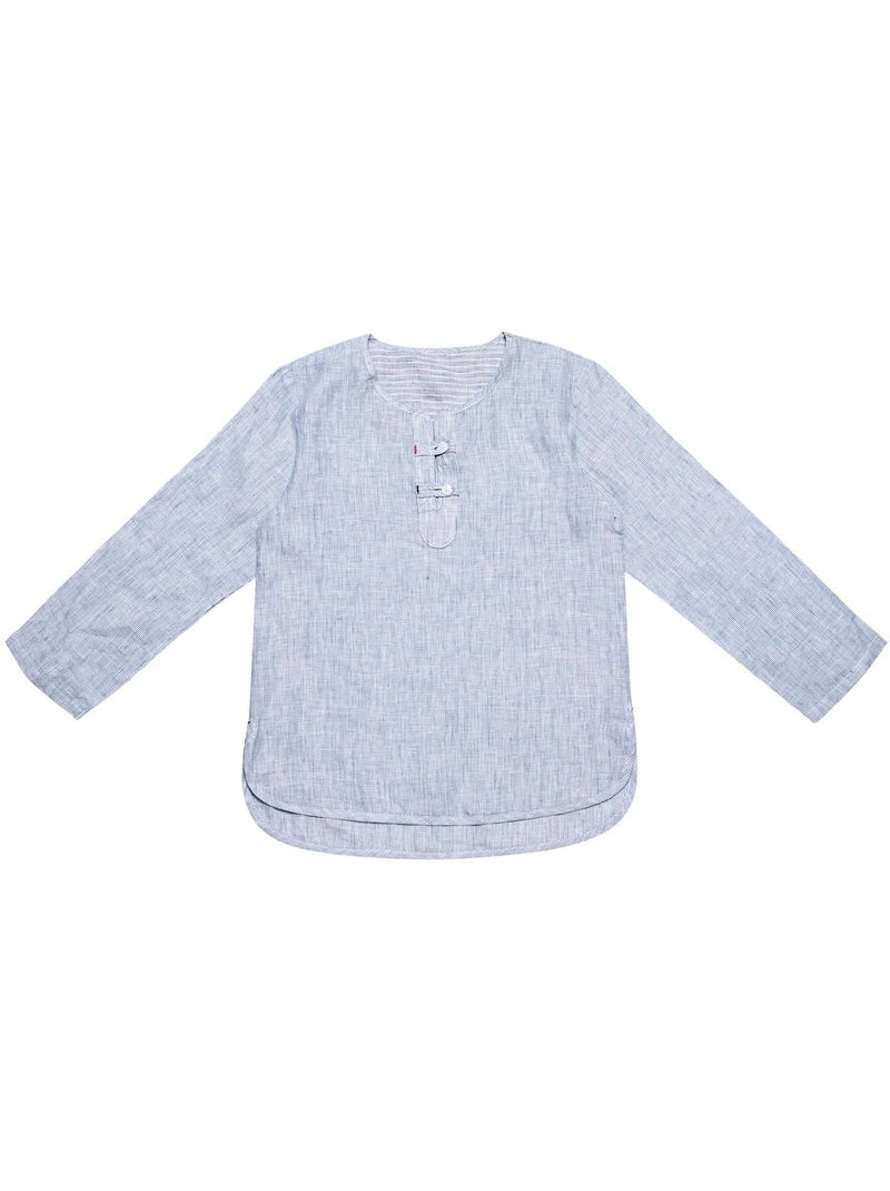 Chemise Rayée   - Cérémonie   ROBINSON - La Faute à Voltaire Bleu - Kiabi