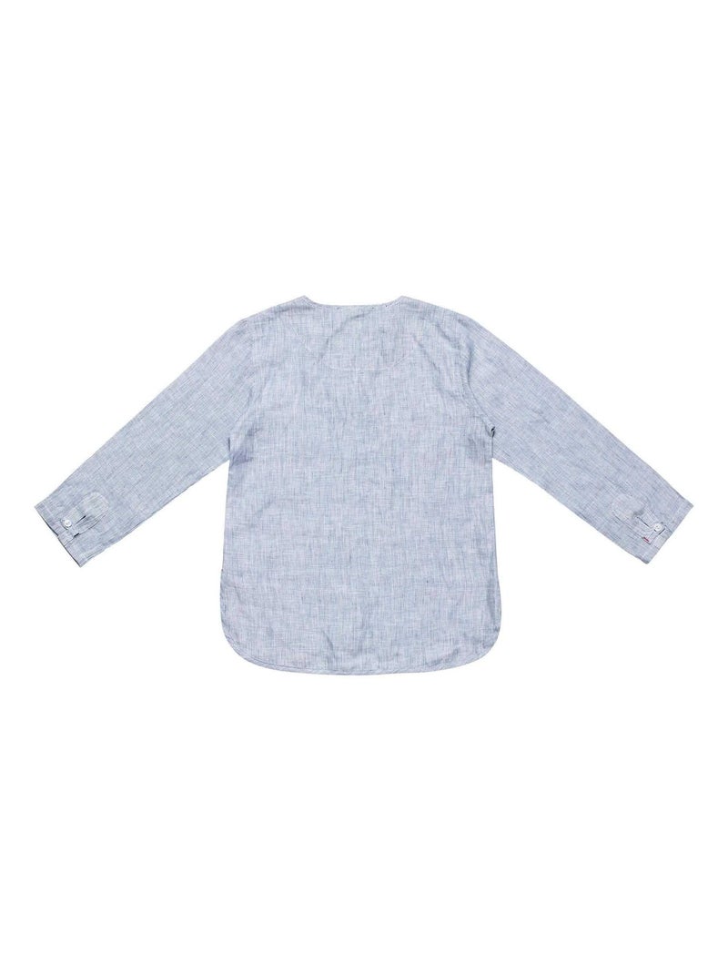 Chemise Rayée   - Cérémonie   ROBINSON - La Faute à Voltaire Bleu - Kiabi