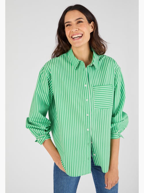 Chemise rayée - Damart - Kiabi