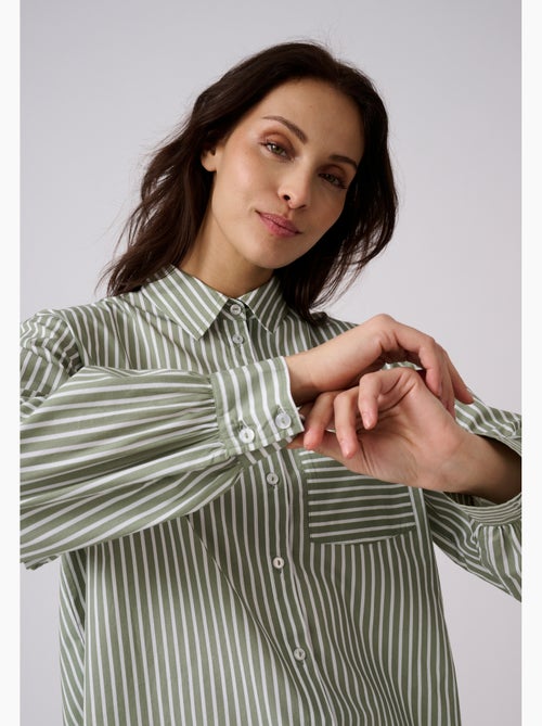 Chemise rayée - Damart - Kiabi
