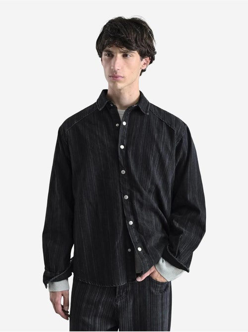 Chemise rayée à boutons pour homme giesto - Kiabi
