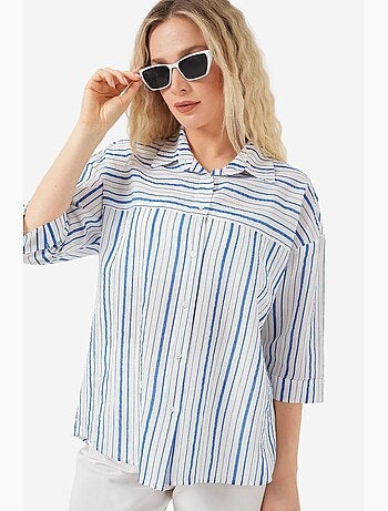 Chemise rayée à manches courtes bdart