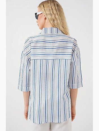 Chemise rayée à manches courtes bdart