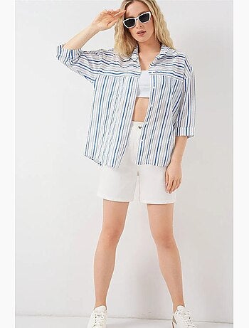 Chemise rayée à manches courtes bdart