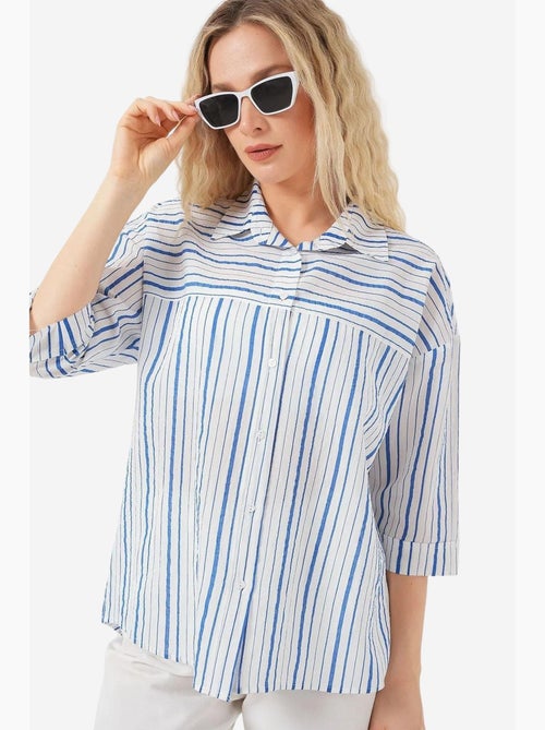 Chemise rayée à manches courtes bdart - Kiabi Chemise rayée à manches courtes bdart - Kiabi