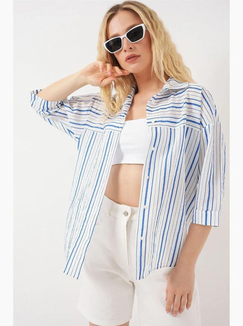 Chemise rayée à manches courtes bdart - Kiabi Chemise rayée à manches courtes bdart - Kiabi
