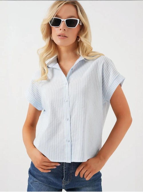 Chemise rayée à manches courtes bdart - Kiabi Chemise rayée à manches courtes bdart - Kiabi