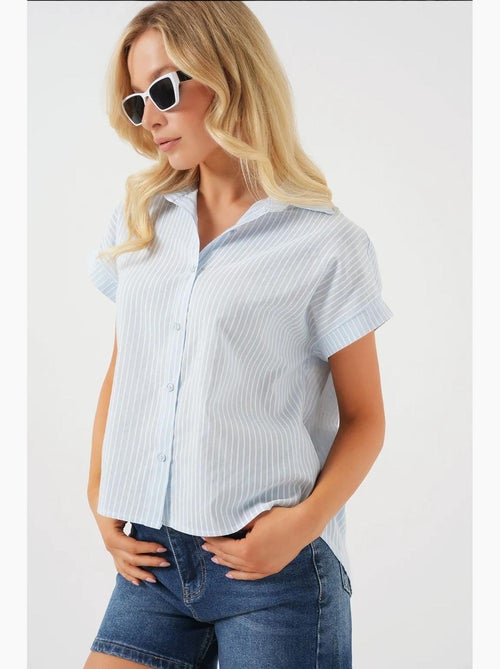 Chemise rayée à manches courtes bdart - Kiabi Chemise rayée à manches courtes bdart - Kiabi