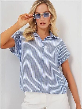 Chemise rayée à manches courtes bdart