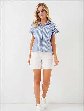 Chemise rayée à manches courtes bdart