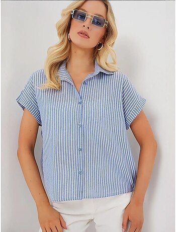 Chemise rayée à manches courtes bdart