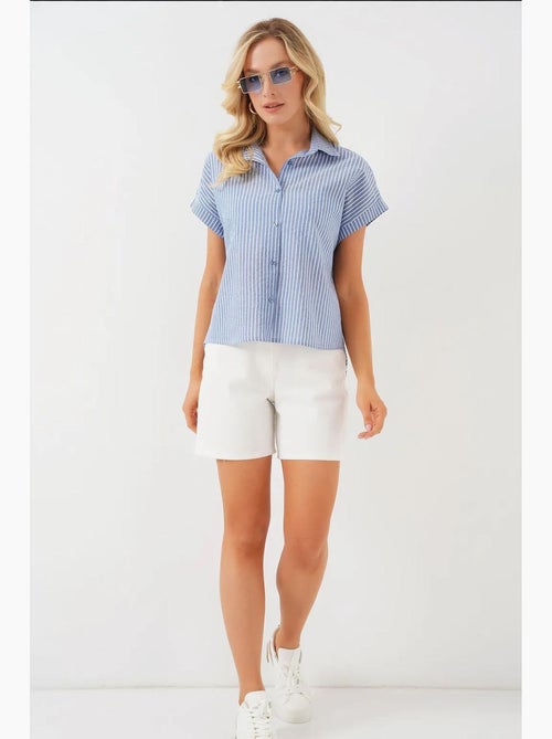 Chemise rayée à manches courtes bdart - Kiabi Chemise rayée à manches courtes bdart - Kiabi