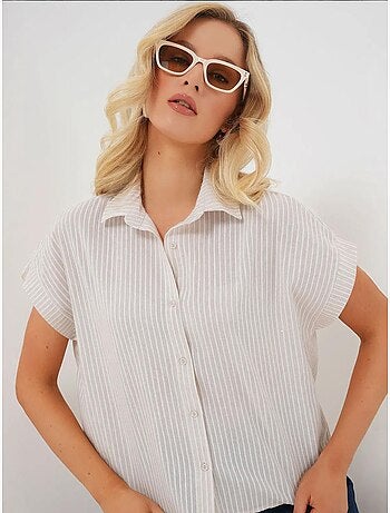 Chemise rayée à manches courtes bdart