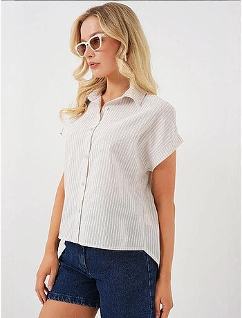 Chemise rayée à manches courtes bdart