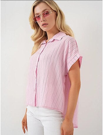 Chemise rayée à manches courtes bdart