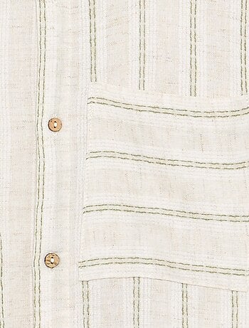 Chemise rayée à manches courtes