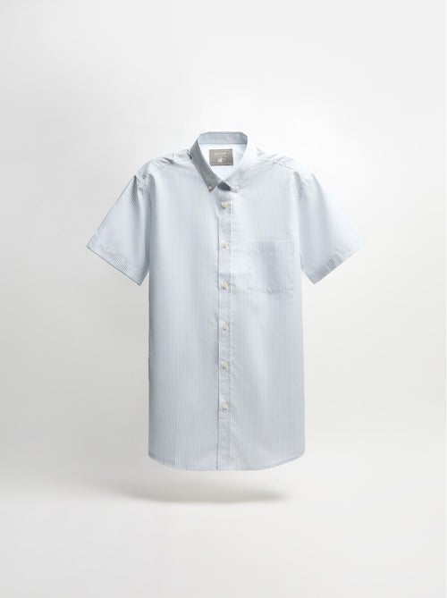 Chemise rayée à manches courtes MO Fashion - Kiabi