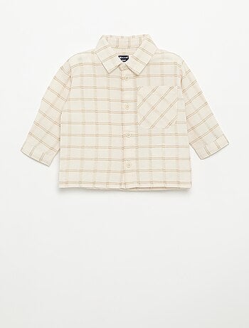 Chemise rayée à manches longues