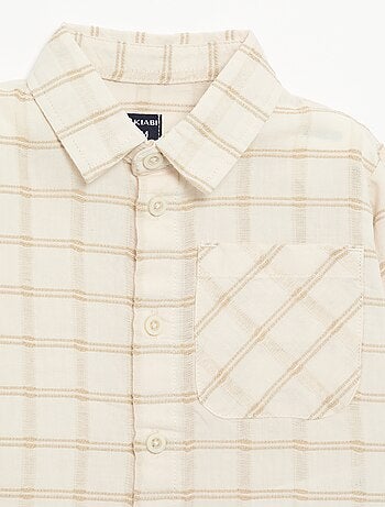 Chemise rayée à manches longues