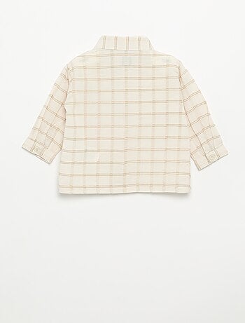 Chemise rayée à manches longues