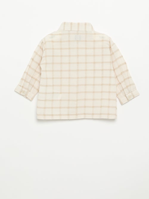 Chemise rayée à manches longues - Kiabi Chemise rayée à manches longues - Kiabi