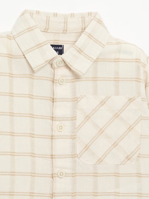 Chemise rayée à manches longues - Kiabi Chemise rayée à manches longues - Kiabi