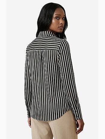 Chemise rayée à manches longues et boutonnage my fashion