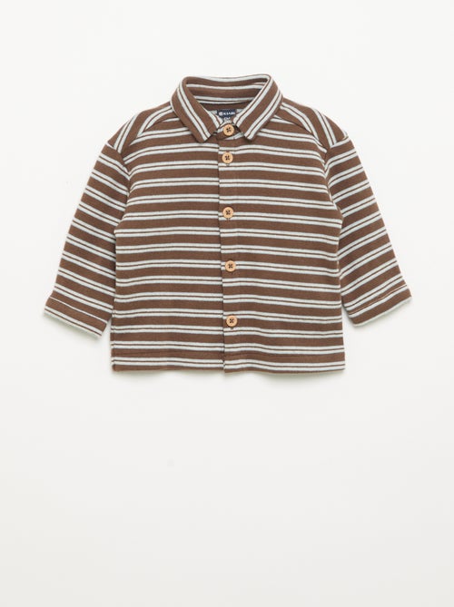 Chemise rayée à manches longues - Kiabi Chemise rayée à manches longues - Kiabi