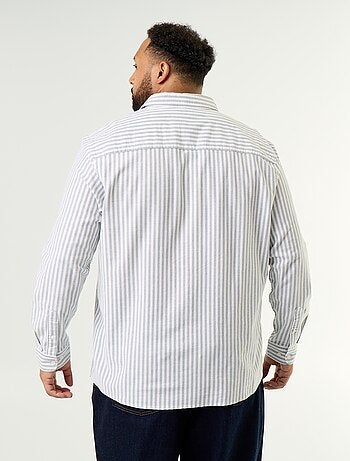Chemise rayée à manches longues
