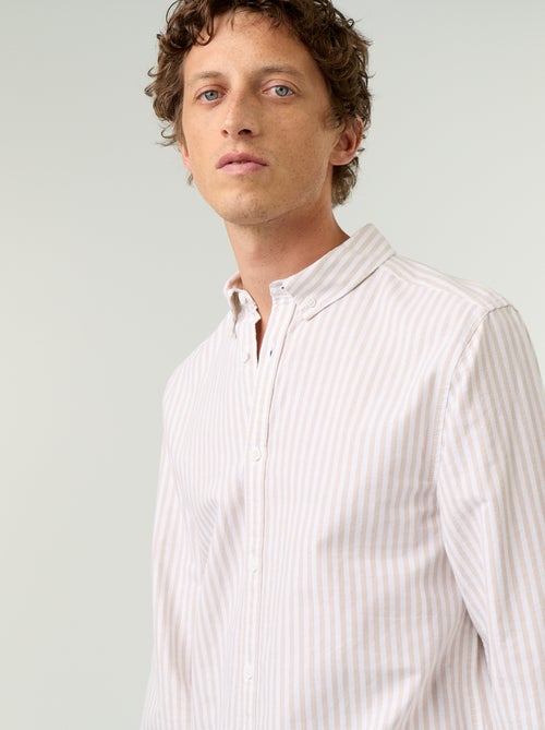 Chemise rayée avec col boutonné - Kiabi Chemise rayée avec col boutonné - Kiabi
