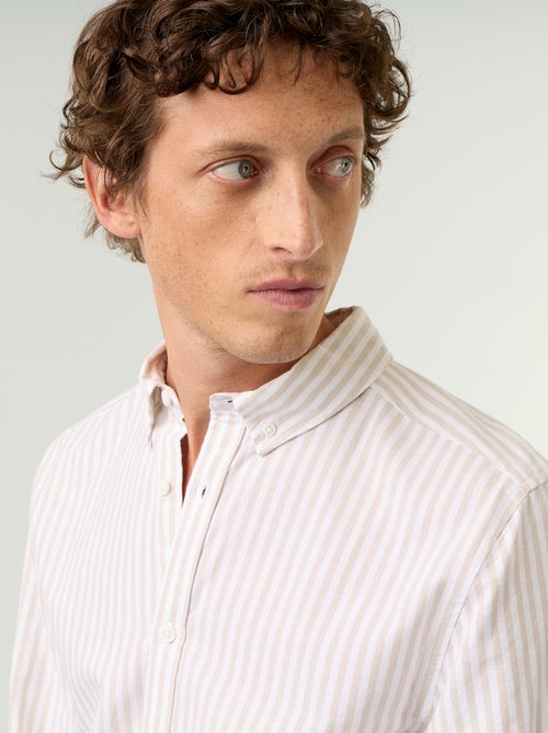 Chemise rayée avec col boutonné - Kiabi Chemise rayée avec col boutonné - Kiabi