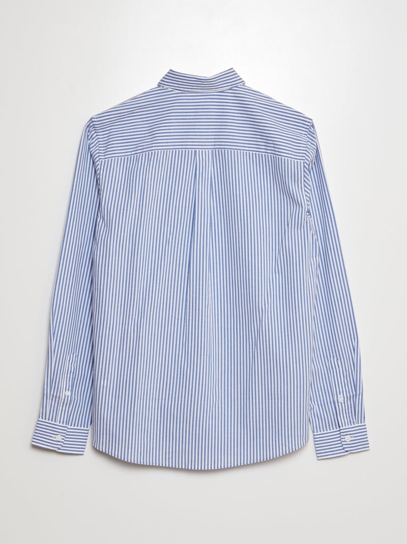 Chemise rayée Bleu - Kiabi