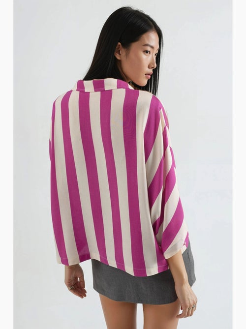 Chemise rayée boutonnée coupe décontractée busem - Kiabi Chemise rayée boutonnée coupe décontractée busem - Kiabi