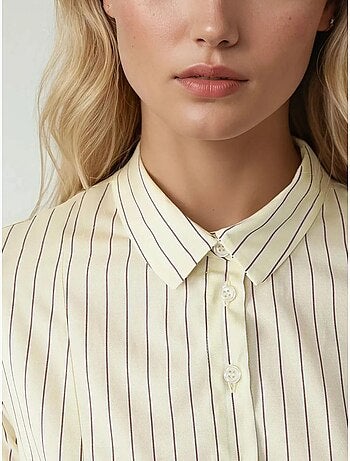 Chemise rayée coupe slim avec col chemise hiccup