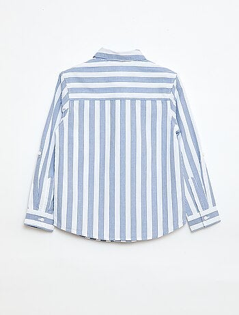 Chemise rayée en coton avec poche poitrine