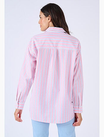 Chemise rayée en popeline - Damart