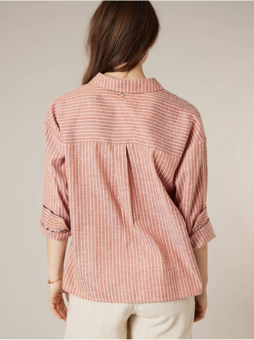 Chemise rayée oversize en coton mélangé 'Deeluxe' - Kiabi