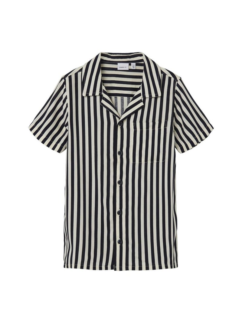 Chemise Rayures Garçon Name it Noir - Kiabi