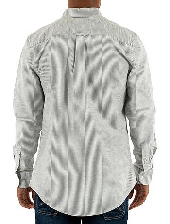 Chemise Rayures Bordeaux Homme Tommy Hilfiger Slim Stripe