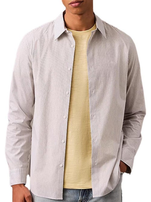 Chemise Rayures Slim Homme Calvin Klein Jeans - Kiabi