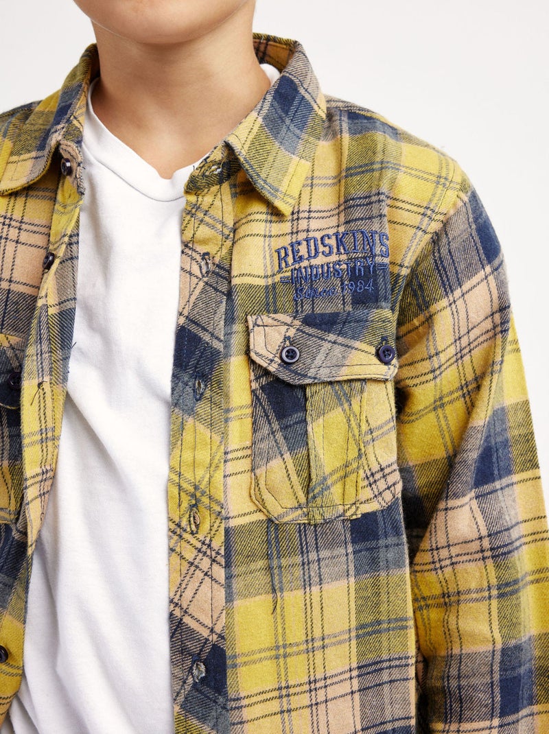 Chemise  Redskins Jaune - Kiabi