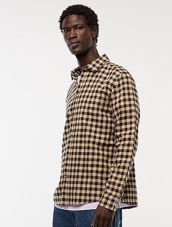Chemise regular à carreaux