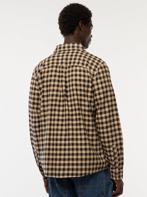 Chemise regular à carreaux - Kiabi