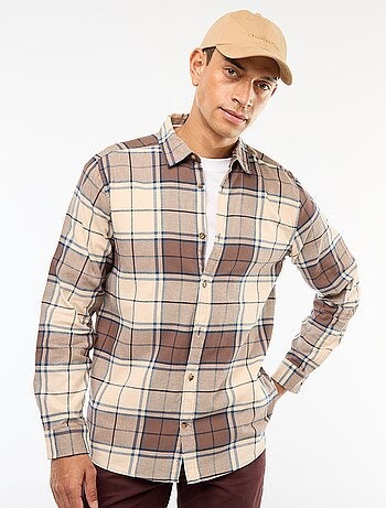 Chemise regular à carreaux
