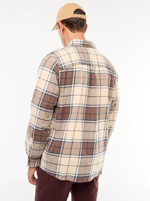Chemise regular à carreaux - Kiabi
