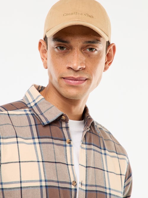 Chemise regular à carreaux - Kiabi