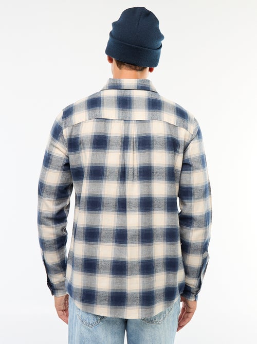 Chemise regular à carreaux - Kiabi